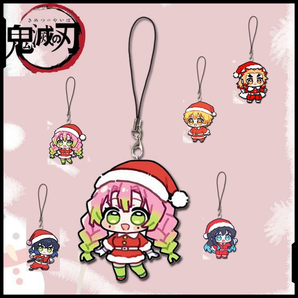 Phone Accessories Demon Slayer - demon slayer mobile phone chain animation