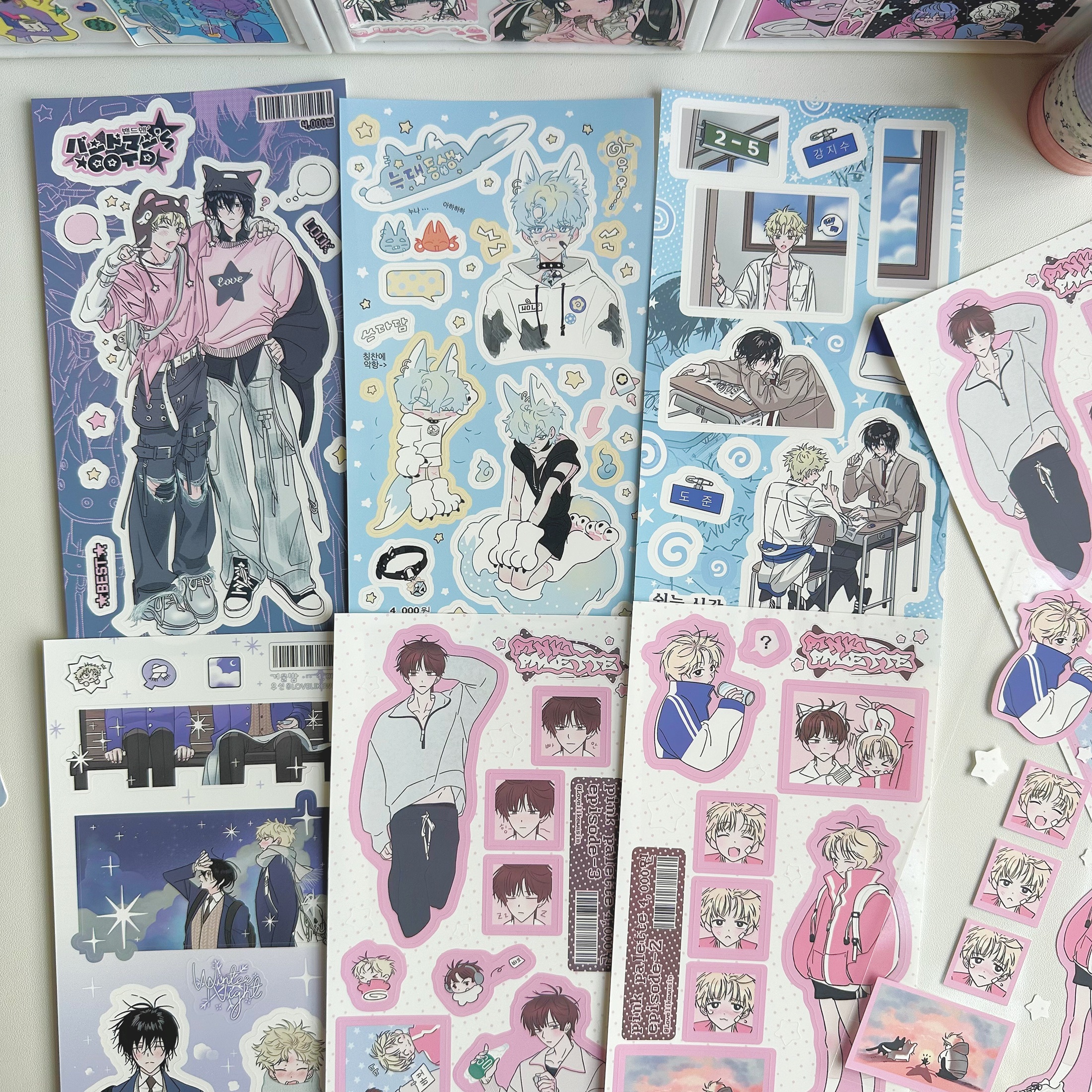 Phone Accessories For Boys - 1/6PCS Cute Cartoon Anime Cool Boy