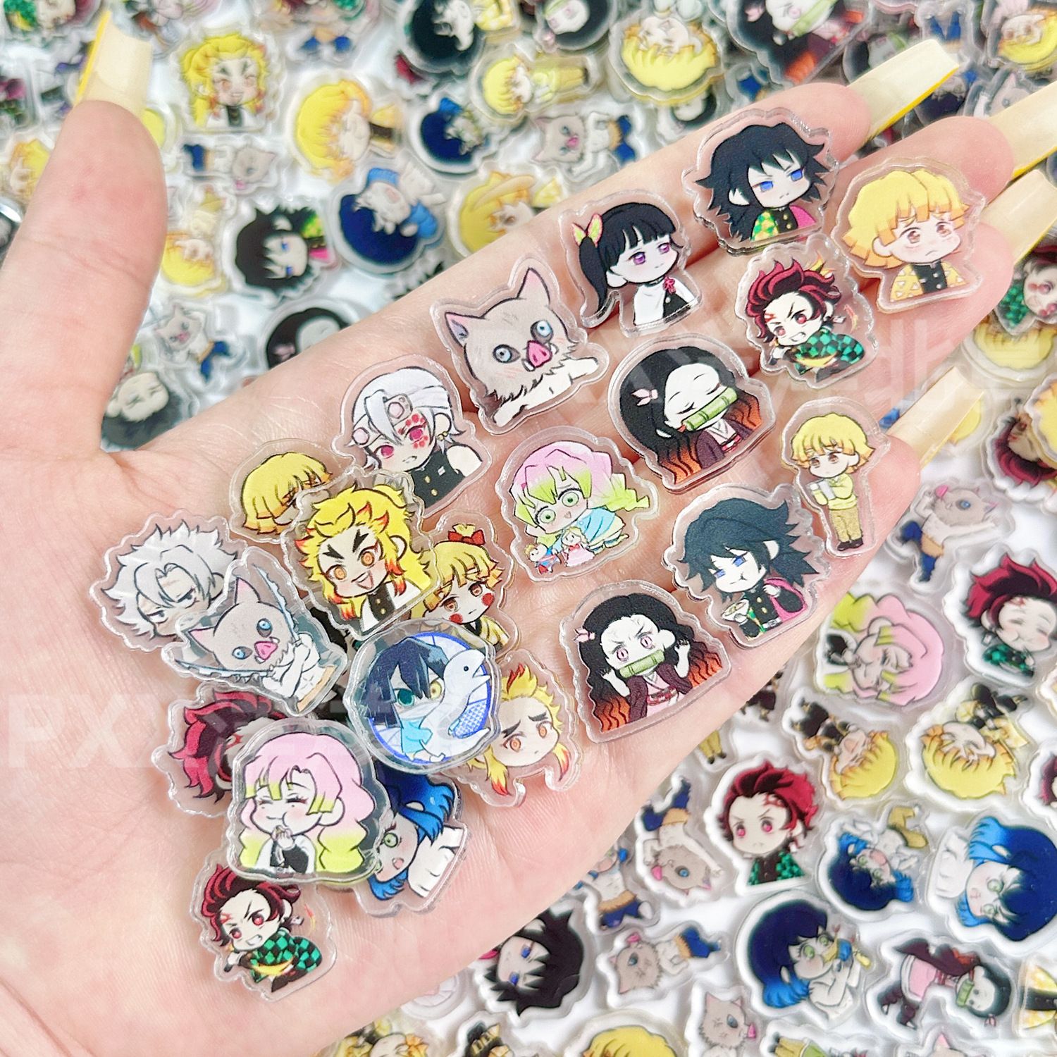 50/100Pcs 1/2cm Mini Demon Sla - Phone Accessories Demon Slayer 리뷰 및 가격