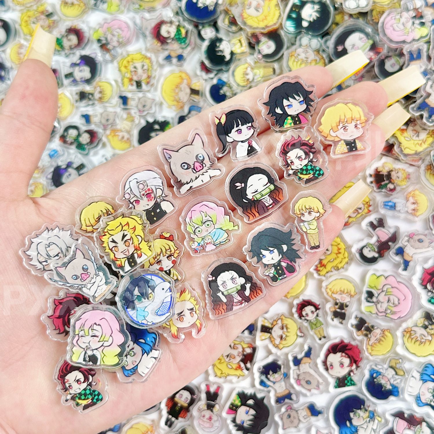 50/100Pcs 1/2cm Mini Demon Sla - Phone Accessories Demon Slayer 리뷰 및 가격