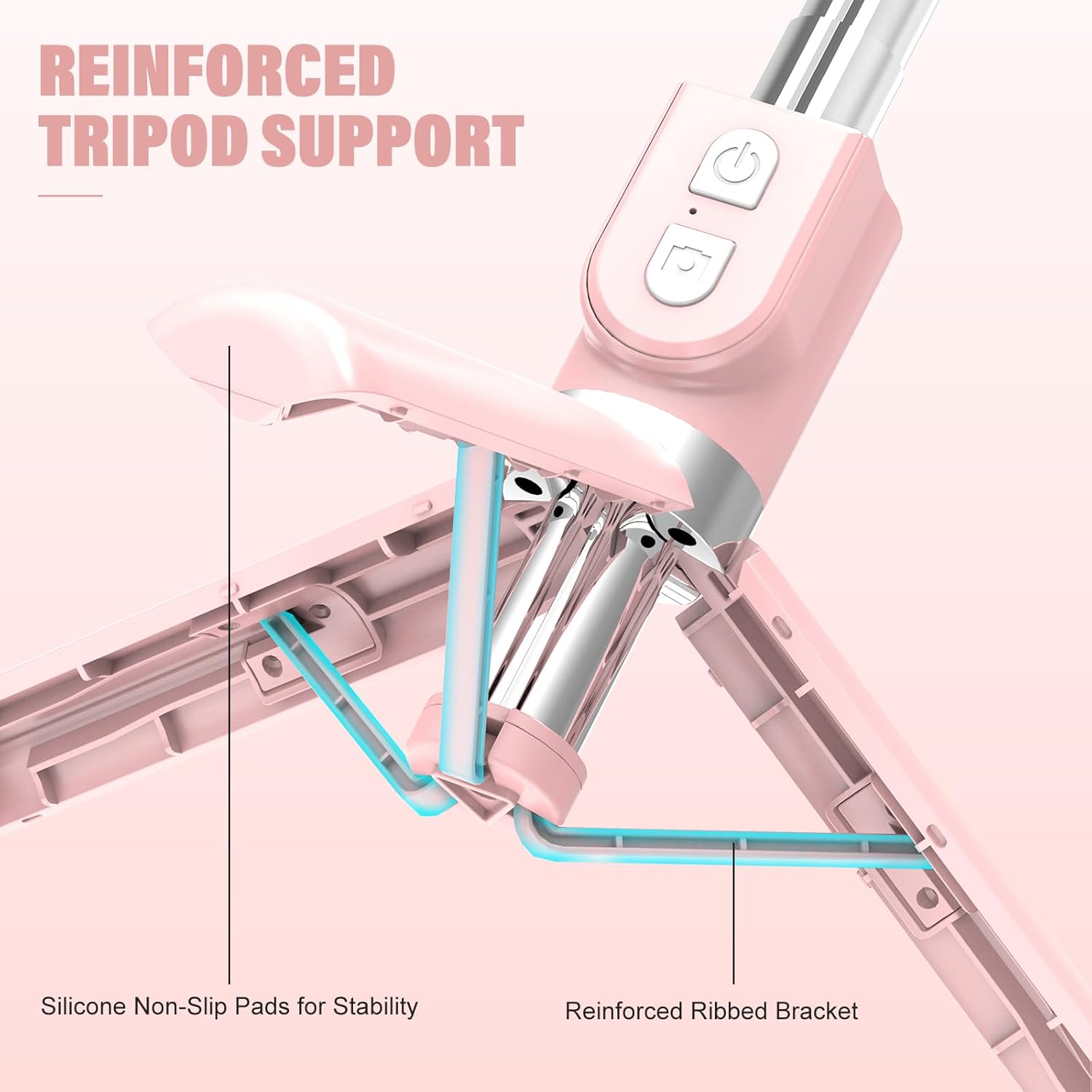 Selfie Stick With Rechargeable - Phone Accessories Images 리뷰 및 가격
