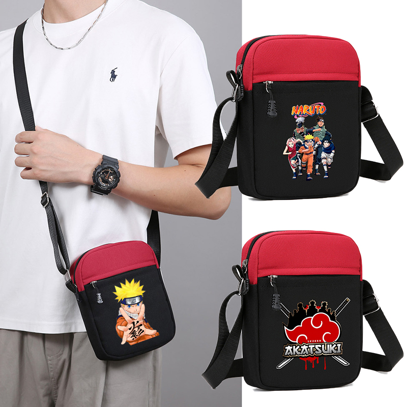Naruto Boy Canvas Bag Anime Ch - Phone Accessories For Boys 리뷰 및 가격
