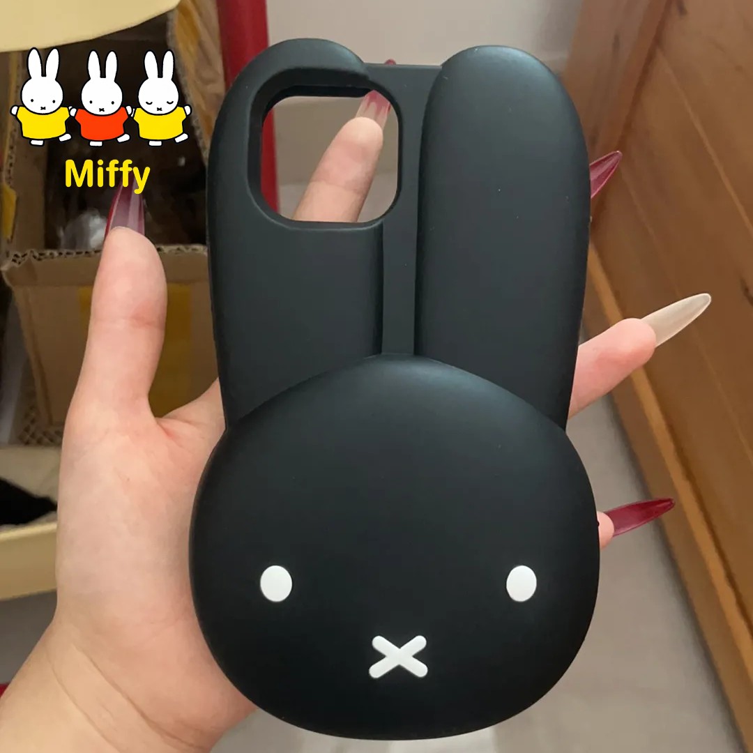 Miffy Rabbit Black Silicone Ph - Phone Accessories Images 리뷰 및 가격