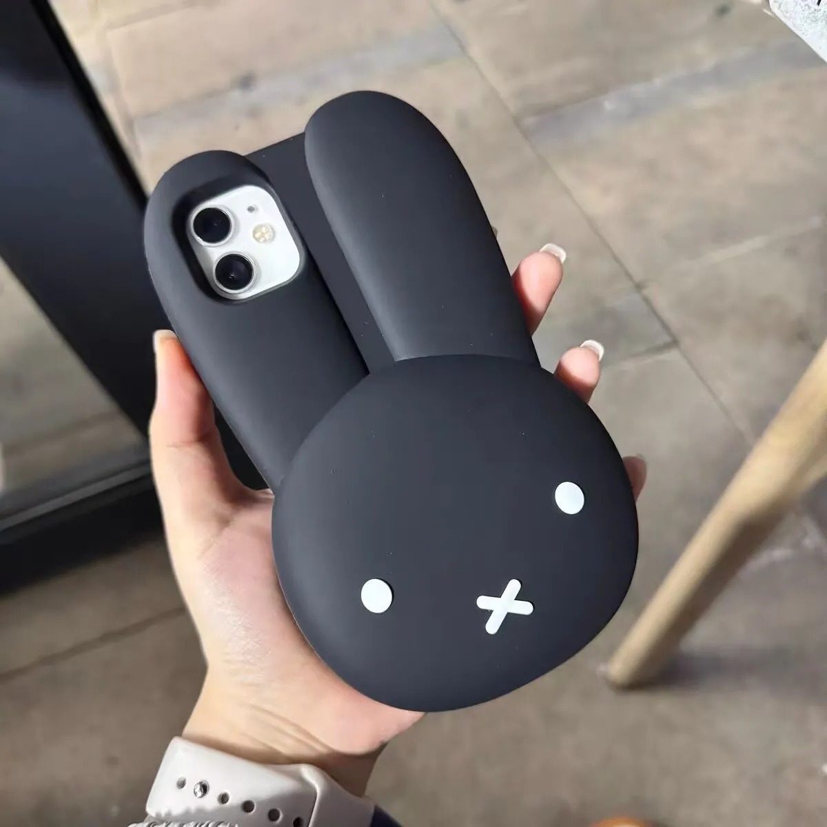 Miffy Rabbit Black Silicone Ph - Phone Accessories Images 리뷰 및 가격