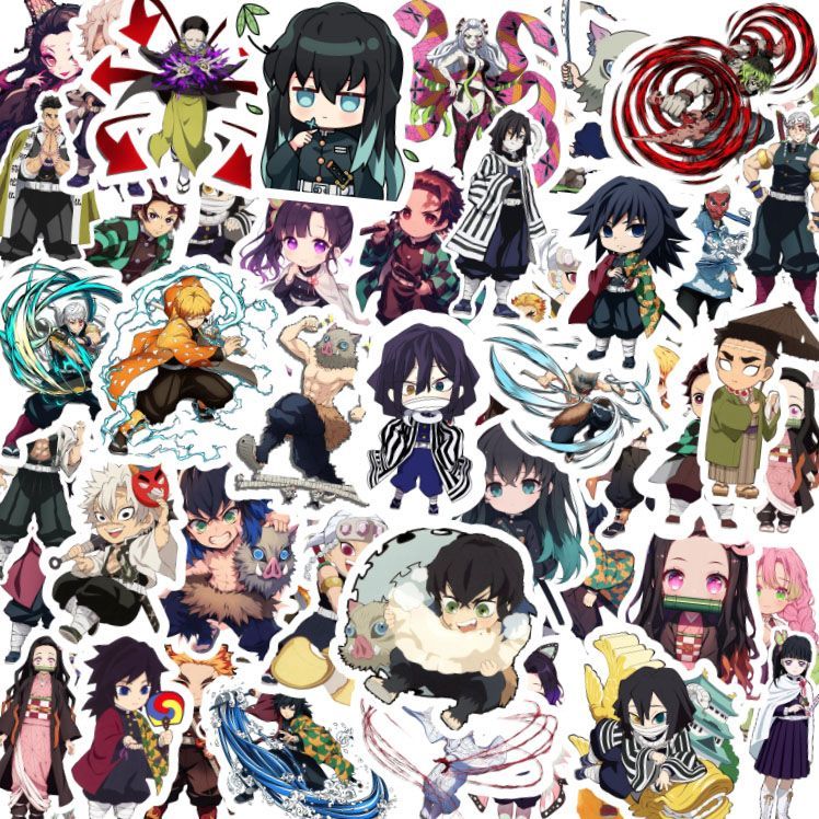 Demon Slayer stickers, cartoon - Phone Accessories Demon Slayer 리뷰 및 가격