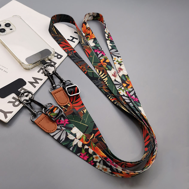Tropical Pattern Crossbody Cel - Neck Hanging Phone Holder 리뷰 및 가격