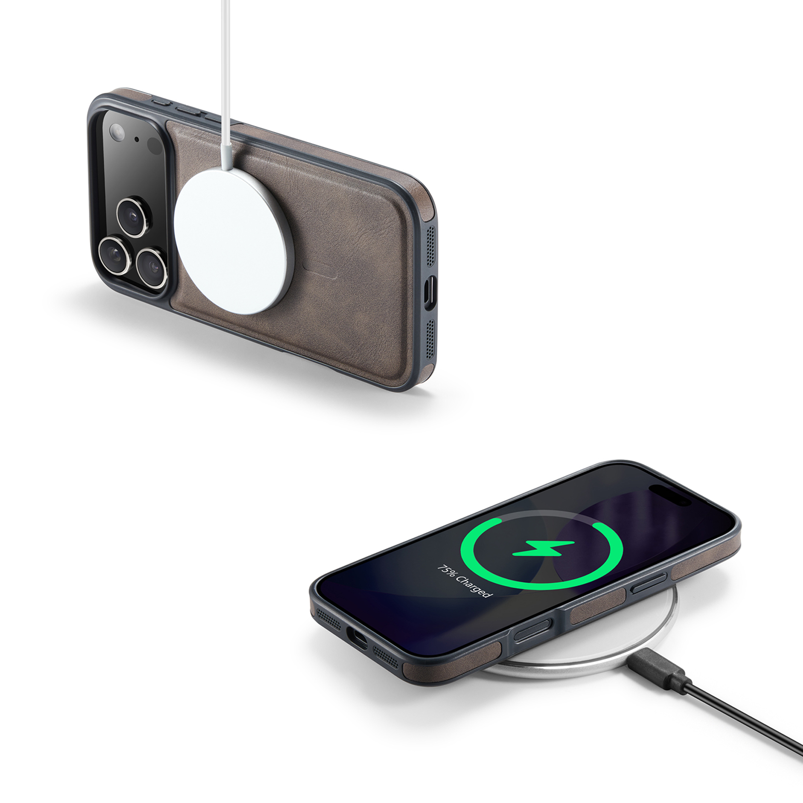 Leather Brand Magnetic Chargin - Phone Accessories Brand 리뷰 및 가격