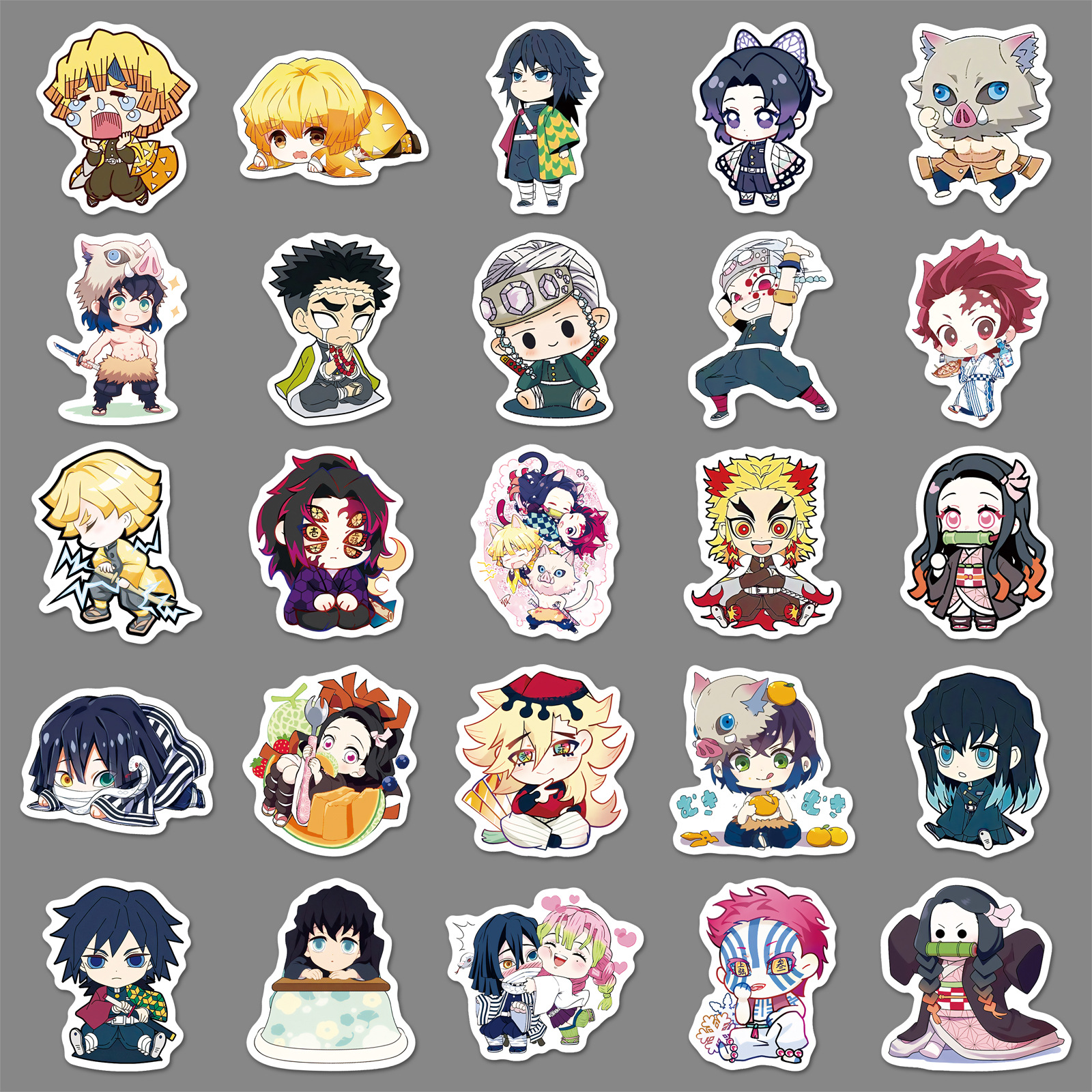50 Pcs Chibi Demon Slayer Anim - Phone Accessories Demon Slayer 리뷰 및 가격