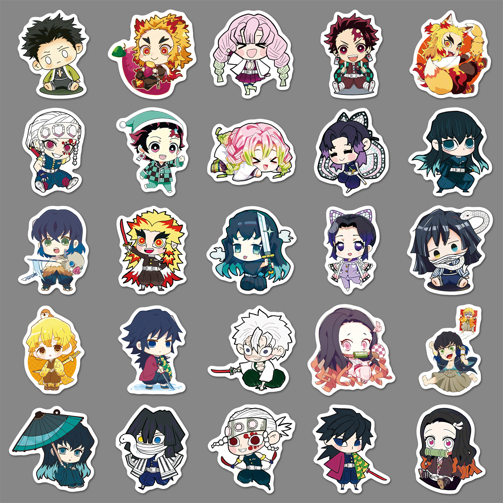 50 Pcs Chibi Demon Slayer Anim - Phone Accessories Demon Slayer 리뷰 및 가격