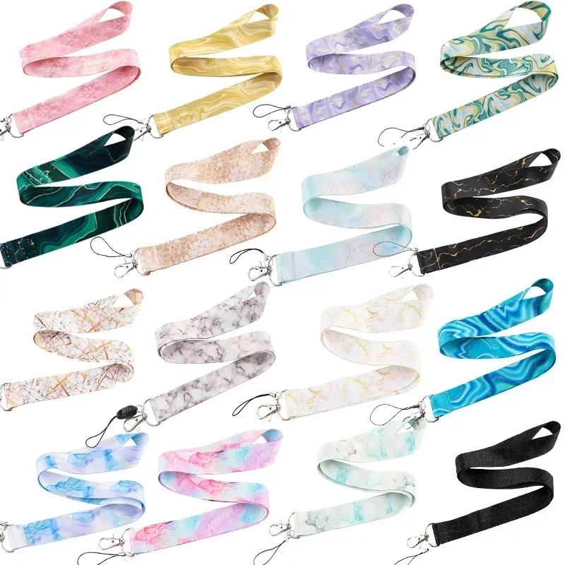 Marble Printing Neck Strap Key - Neck Hanging Phone Holder 리뷰 및 가격