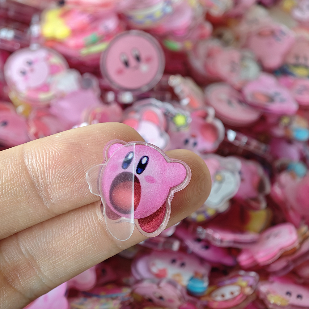 50pcs/set Anime Kirby Resin DI - Phone Accessories Images 리뷰 및 가격
